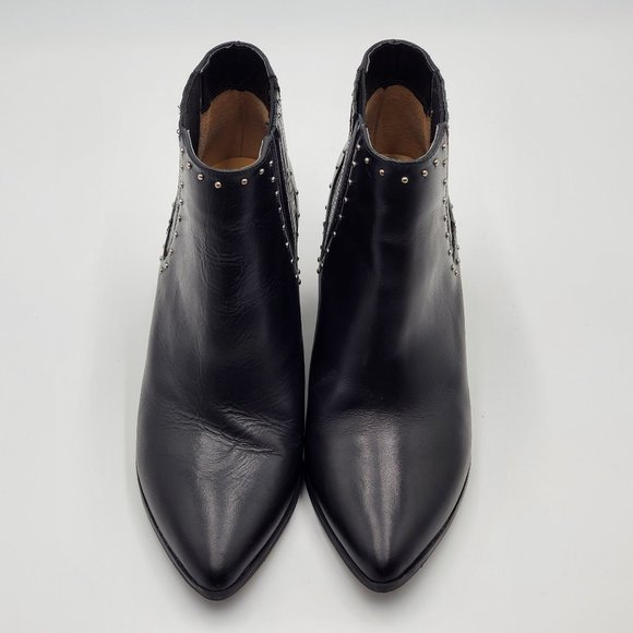 MICHAEL Michael Kors Black Leather Ankle Booties - Picture 9 of 16